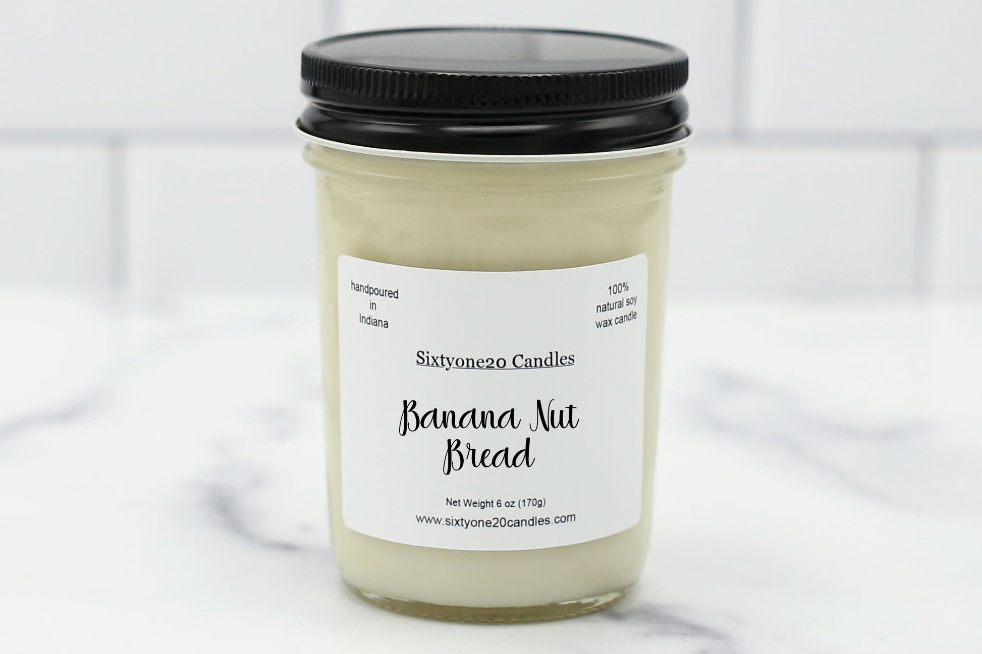 Banana Nut Bread 100% soy wax candle