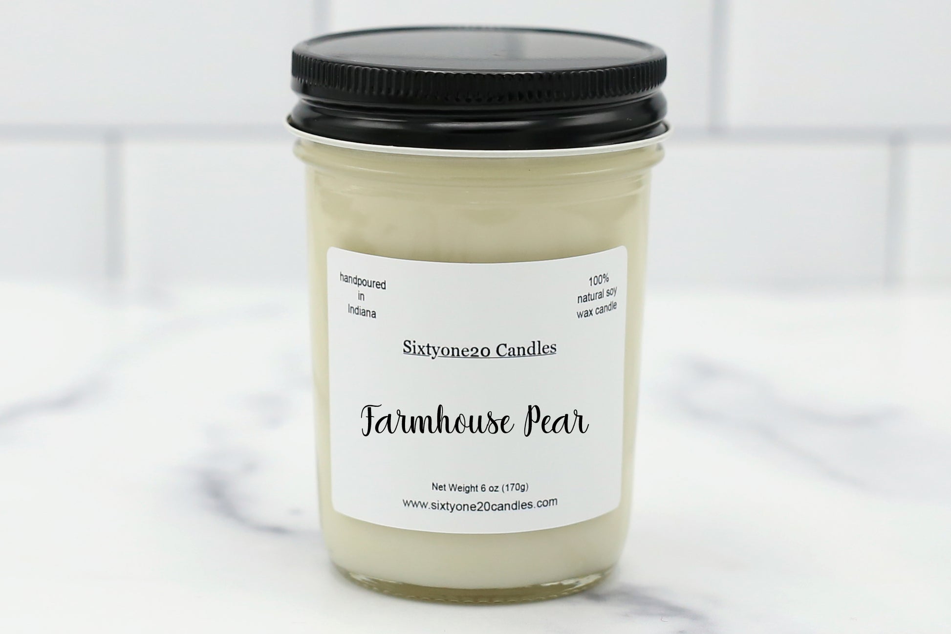 Farmhouse Pear 100% soy wax candle