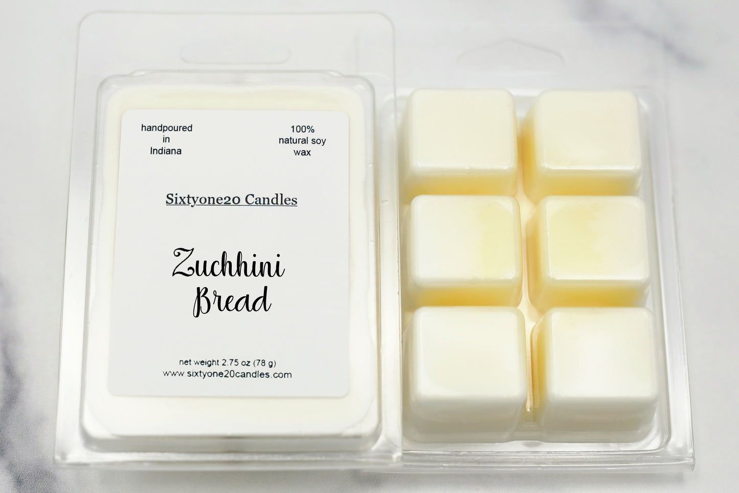 Zucchini Bread 100% soy wax melt